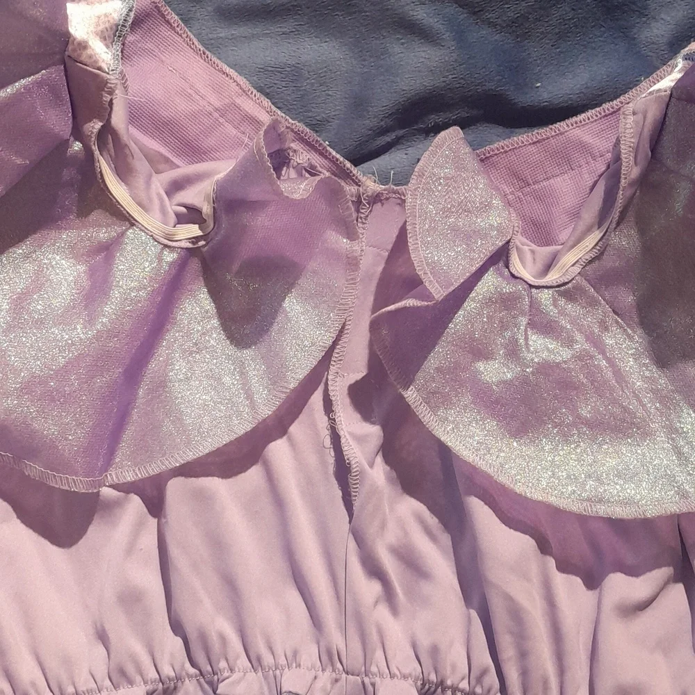 Wicked's "The Good Witch" Purple 3 Layer Glitter Princess Costume Dress - Picture 9 of 13